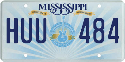 MS license plate HUU484