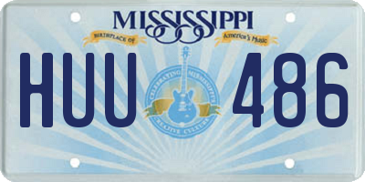 MS license plate HUU486