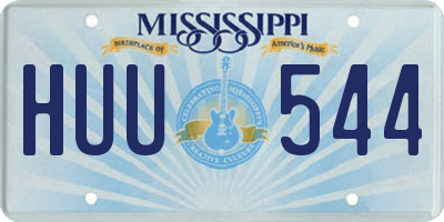 MS license plate HUU544
