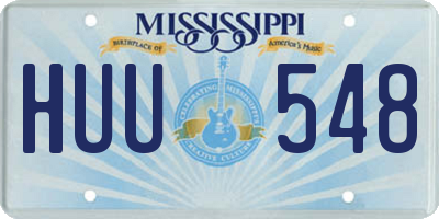 MS license plate HUU548