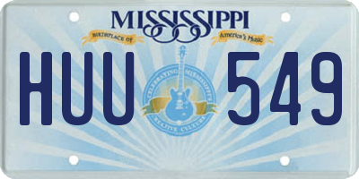 MS license plate HUU549