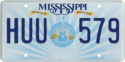 MS license plate HUU579