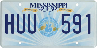 MS license plate HUU591