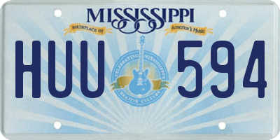MS license plate HUU594