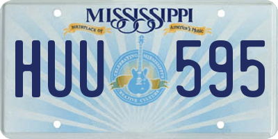 MS license plate HUU595