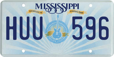 MS license plate HUU596