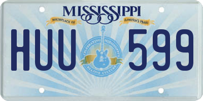 MS license plate HUU599