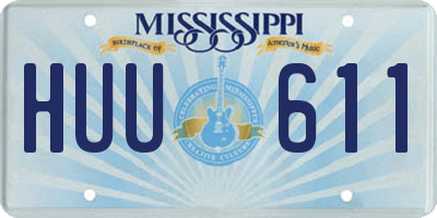 MS license plate HUU611