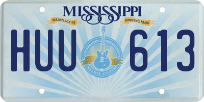 MS license plate HUU613