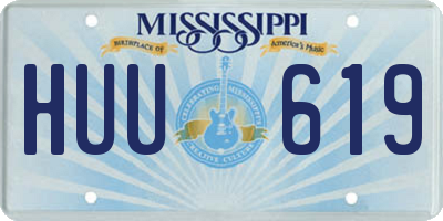 MS license plate HUU619