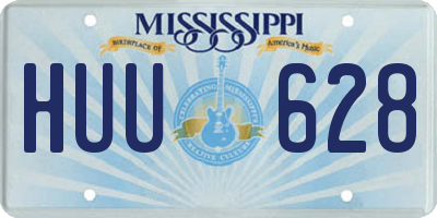 MS license plate HUU628