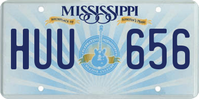 MS license plate HUU656