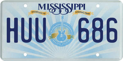 MS license plate HUU686