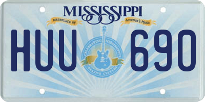 MS license plate HUU690