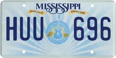 MS license plate HUU696