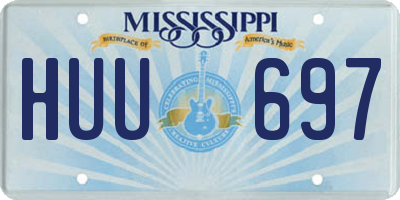 MS license plate HUU697