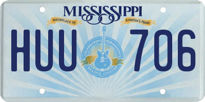 MS license plate HUU706