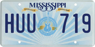 MS license plate HUU719
