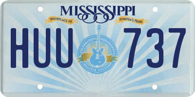 MS license plate HUU737