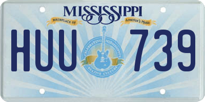 MS license plate HUU739