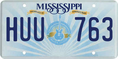 MS license plate HUU763
