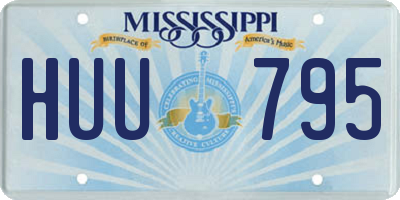 MS license plate HUU795