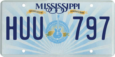 MS license plate HUU797