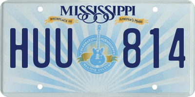 MS license plate HUU814