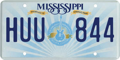 MS license plate HUU844