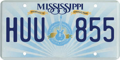 MS license plate HUU855