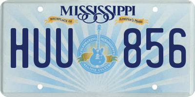 MS license plate HUU856