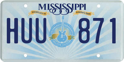 MS license plate HUU871
