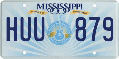 MS license plate HUU879