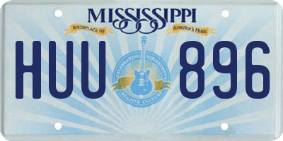 MS license plate HUU896