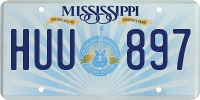 MS license plate HUU897