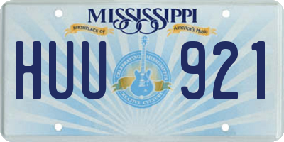 MS license plate HUU921