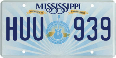 MS license plate HUU939