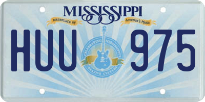 MS license plate HUU975