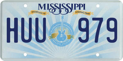 MS license plate HUU979