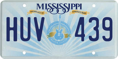 MS license plate HUV439
