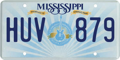 MS license plate HUV879