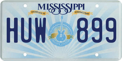 MS license plate HUW899