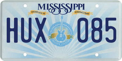 MS license plate HUX085