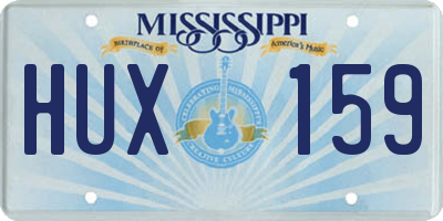 MS license plate HUX159