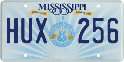MS license plate HUX256