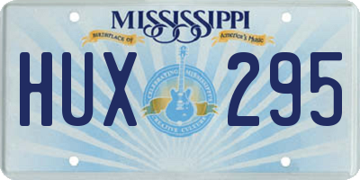 MS license plate HUX295