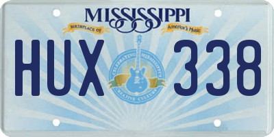 MS license plate HUX338