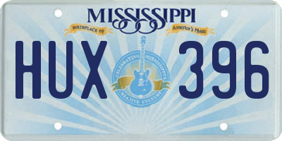 MS license plate HUX396