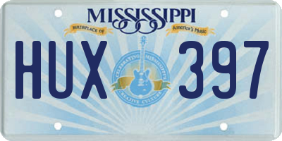 MS license plate HUX397