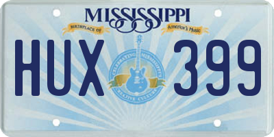 MS license plate HUX399
